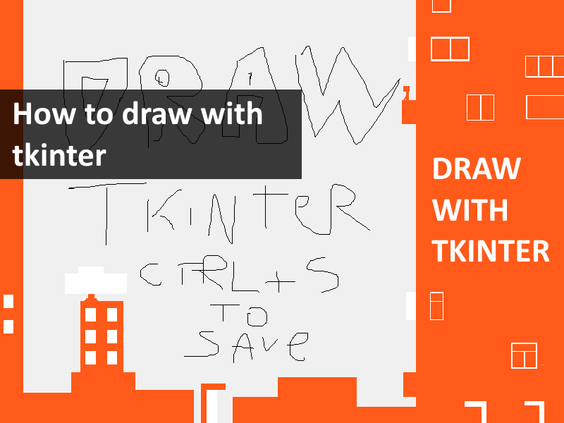How to draw with Python and tkinter | python programming