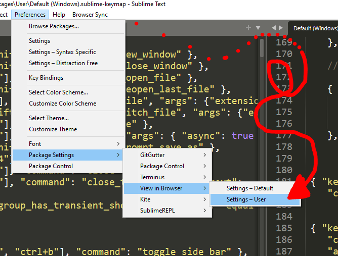 How to view in browser an html file with Sublime text with a keys ...