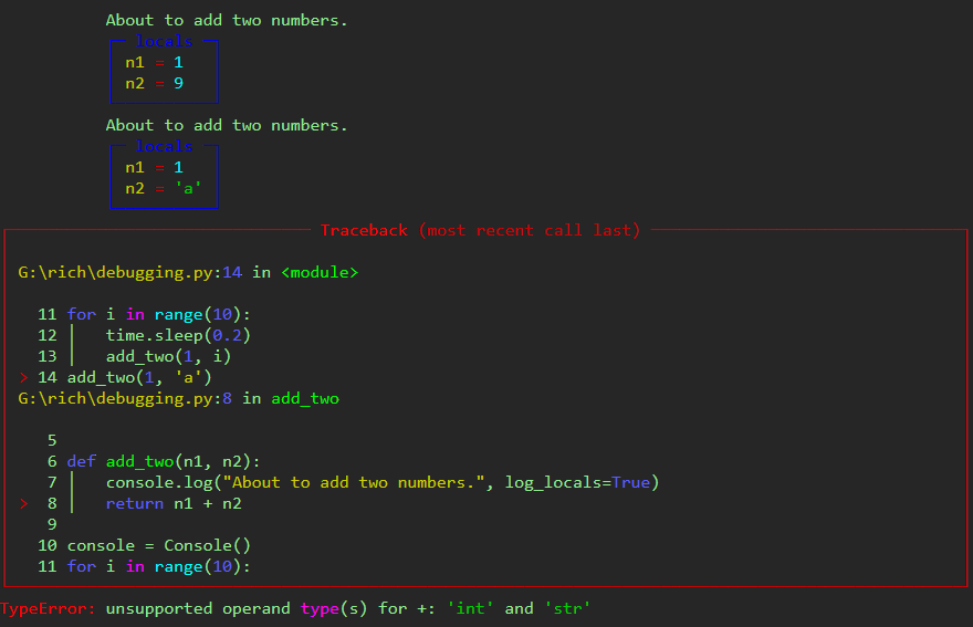Introduction to rich, to make a nice colored cmd output for Python ...