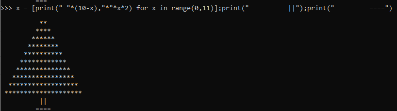 Christmas tree – python programming