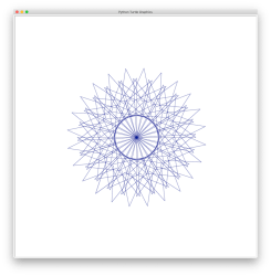 stars many rotated python shape screen star rotate loop draw