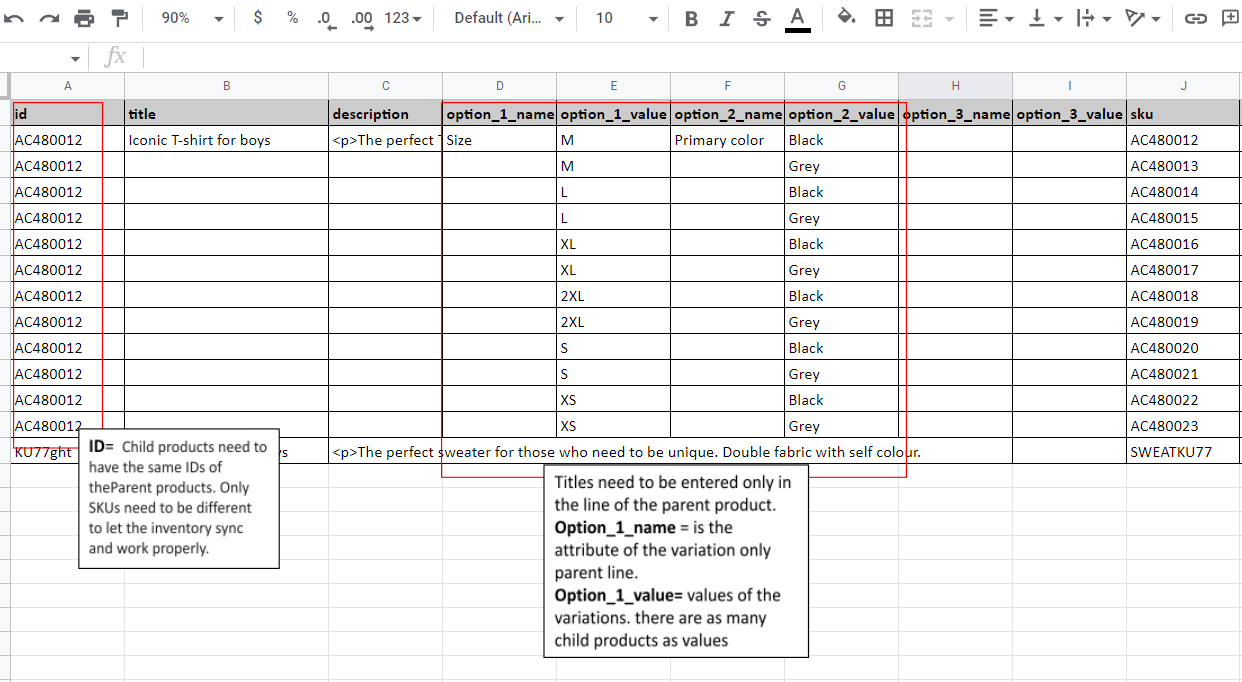 how to fill Nembol csv template