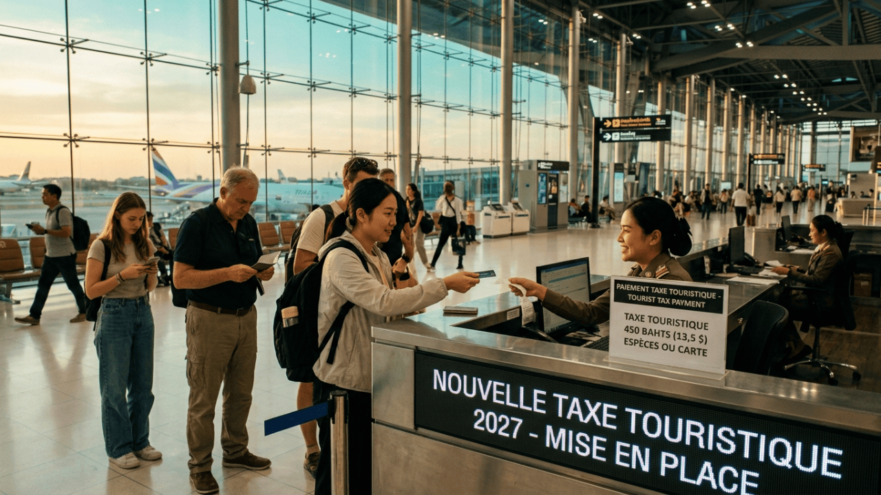 Thaïlande : La Thaïlande prévoit d’introduire une taxe touristique de 13,5 $ en 2027