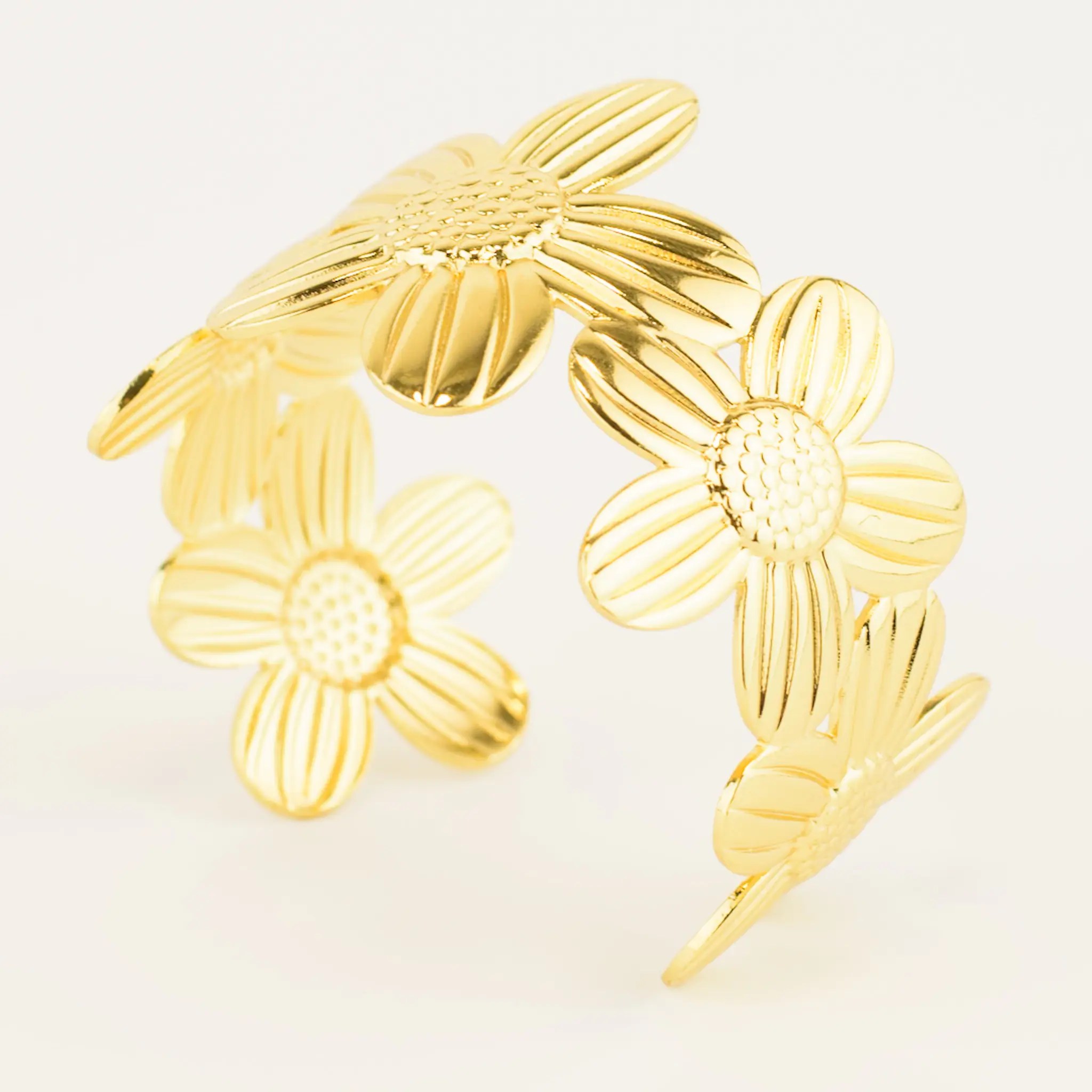 Gold Daisy Cuff