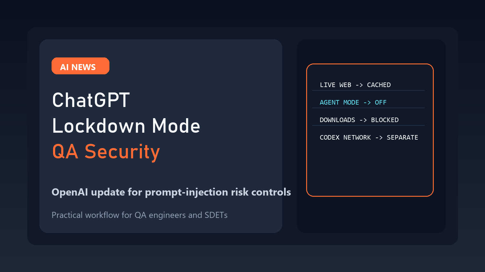 ChatGPT Lockdown Mode Matters for QA Security featured image