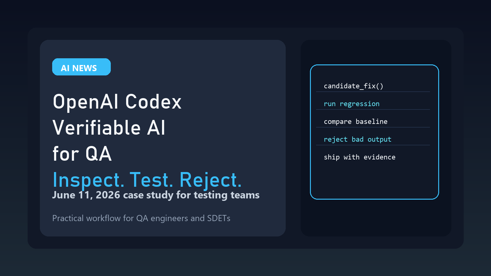 OpenAI Codex Research Case Highlights Verifiable AI for QA featured image