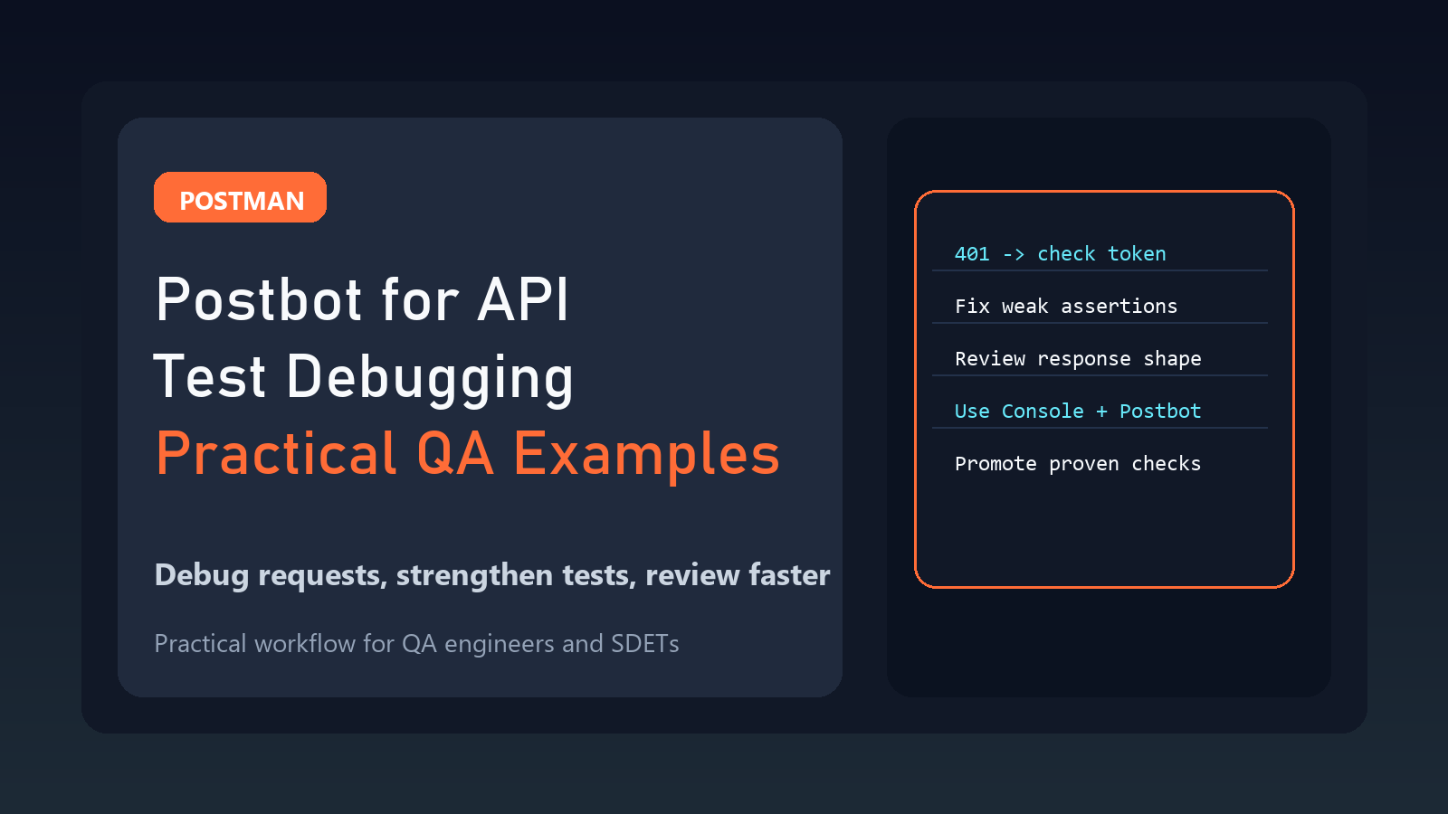Postbot for API Test Debugging: Practical QA Examples featured image