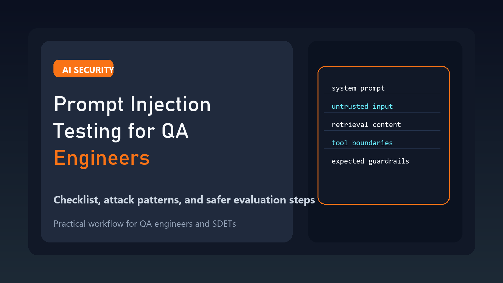 Prompt Injection Testing for QA Engineers featured image