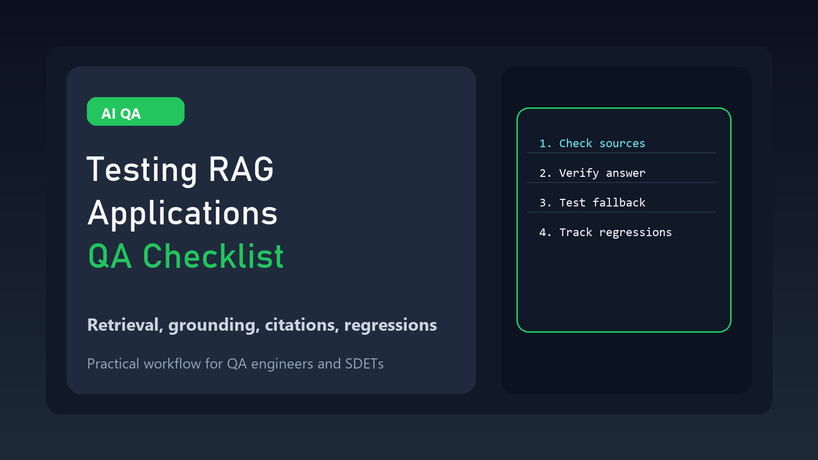 Testing RAG Applications: QA Checklist featured image