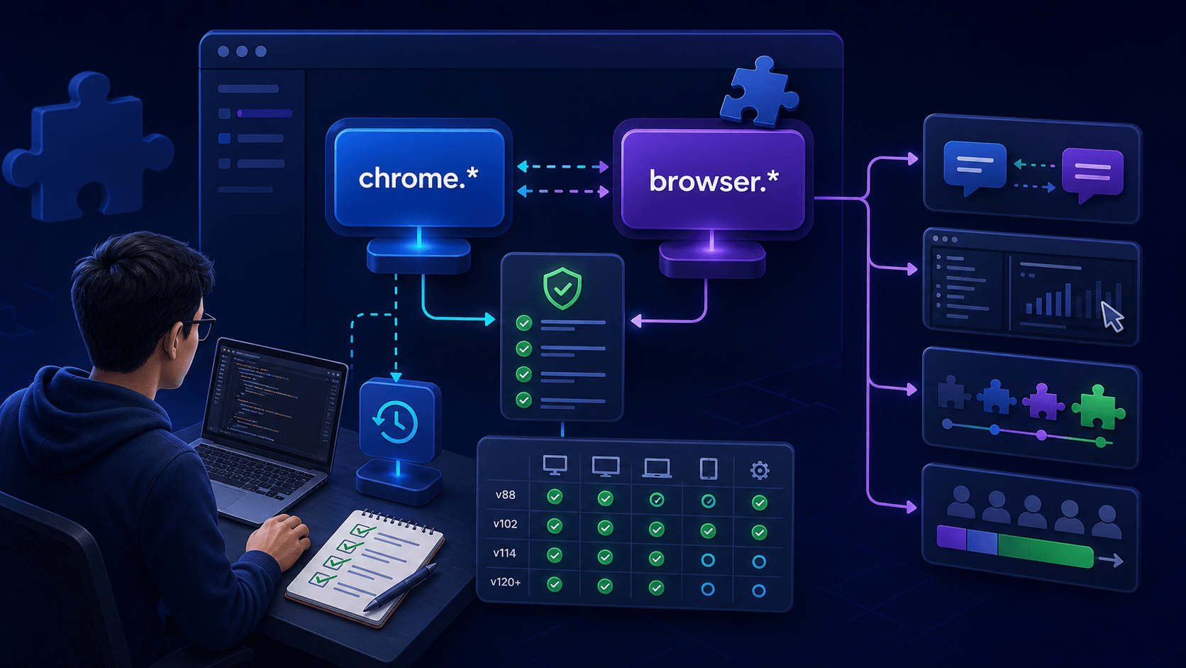 Chrome Extension Browser Namespace Testing for QA: Validate Migration Safely featured image