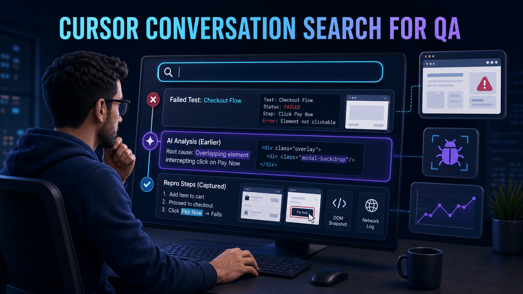 Cursor Conversation Search for QA: Recover Test Failure Context Faster featured image