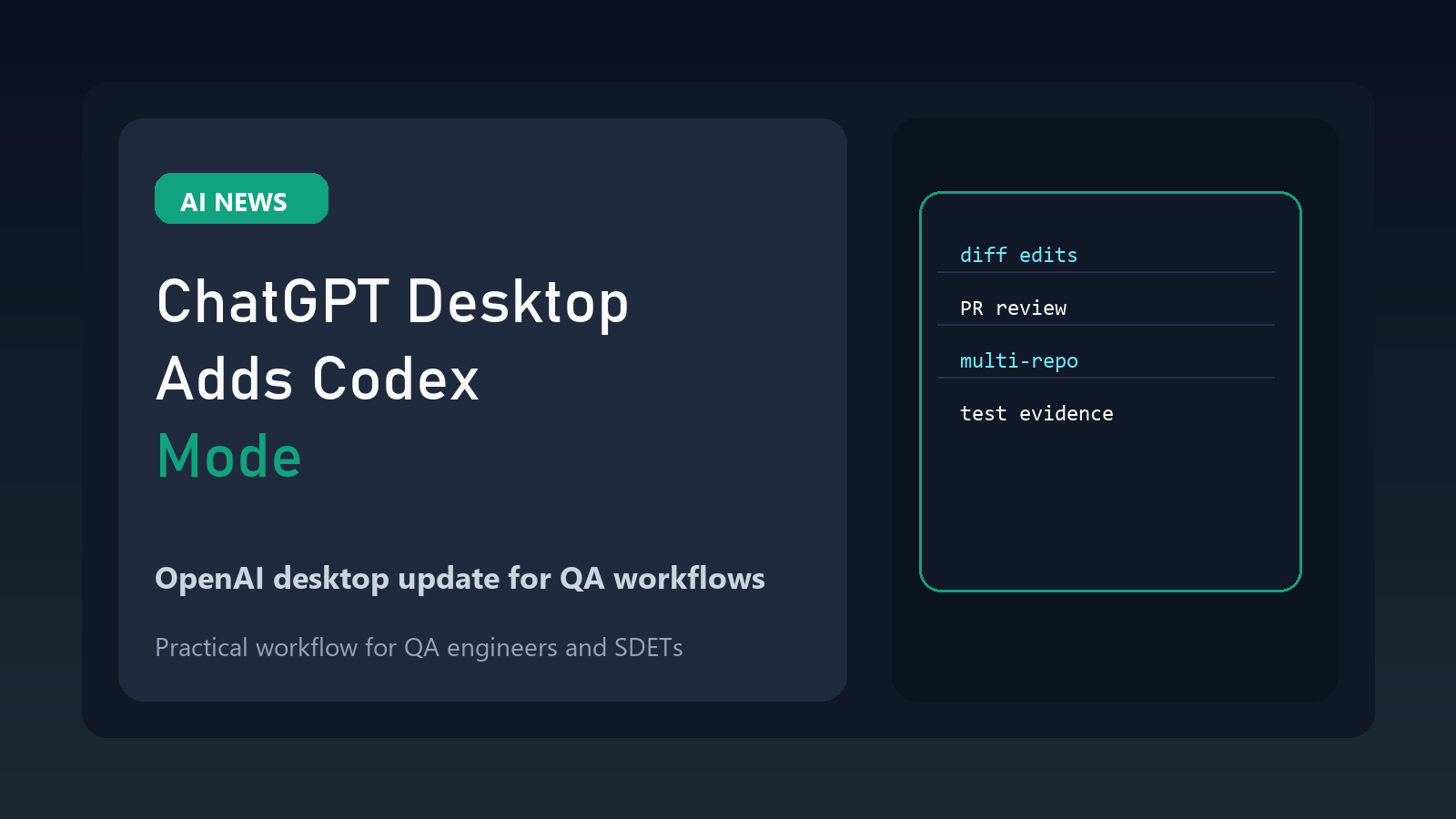 ChatGPT Desktop Adds Codex Mode featured image