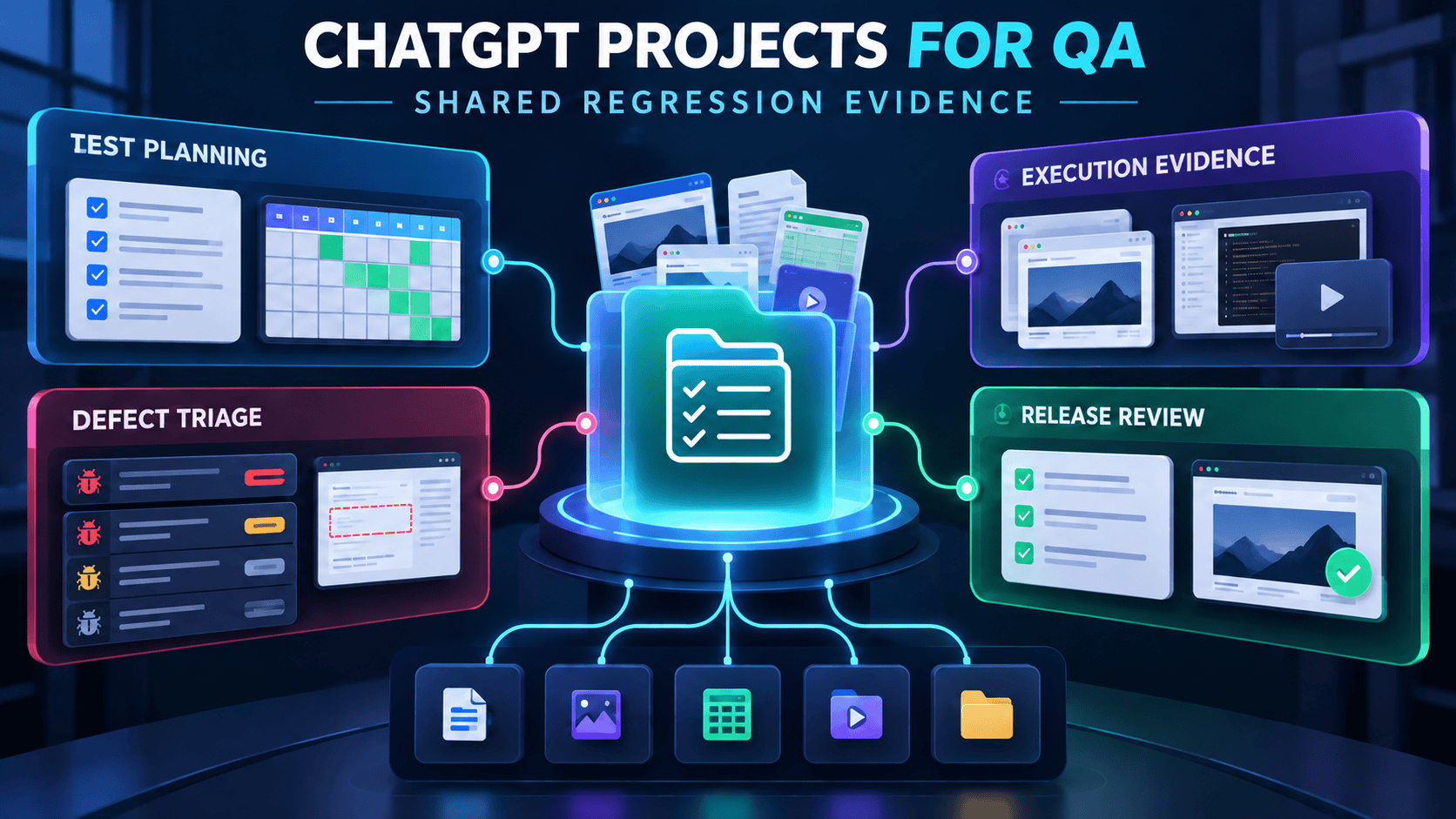 ChatGPT Projects for QA: Build a Shared Regression Evidence Hub featured image