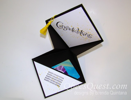 Grad Cap Gift Card Holder Tutorial - Qbees Quest