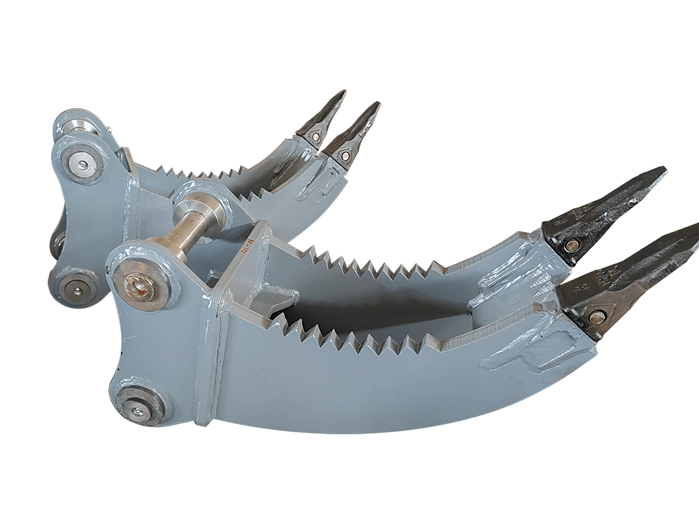 Dual-Hook Excavator Attachment