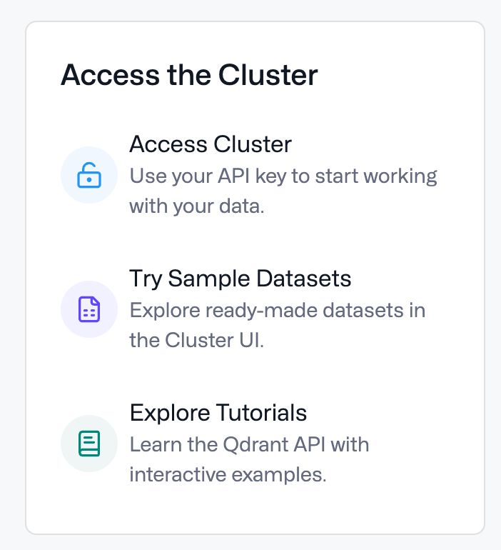 Cluster Access Qdrant - Premium Minimal Design Gallery - 8K