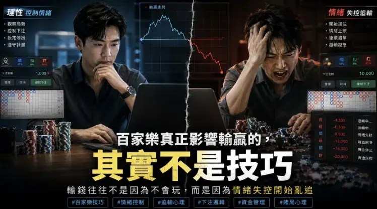 百家樂真正影響輸贏的，其實不是技巧