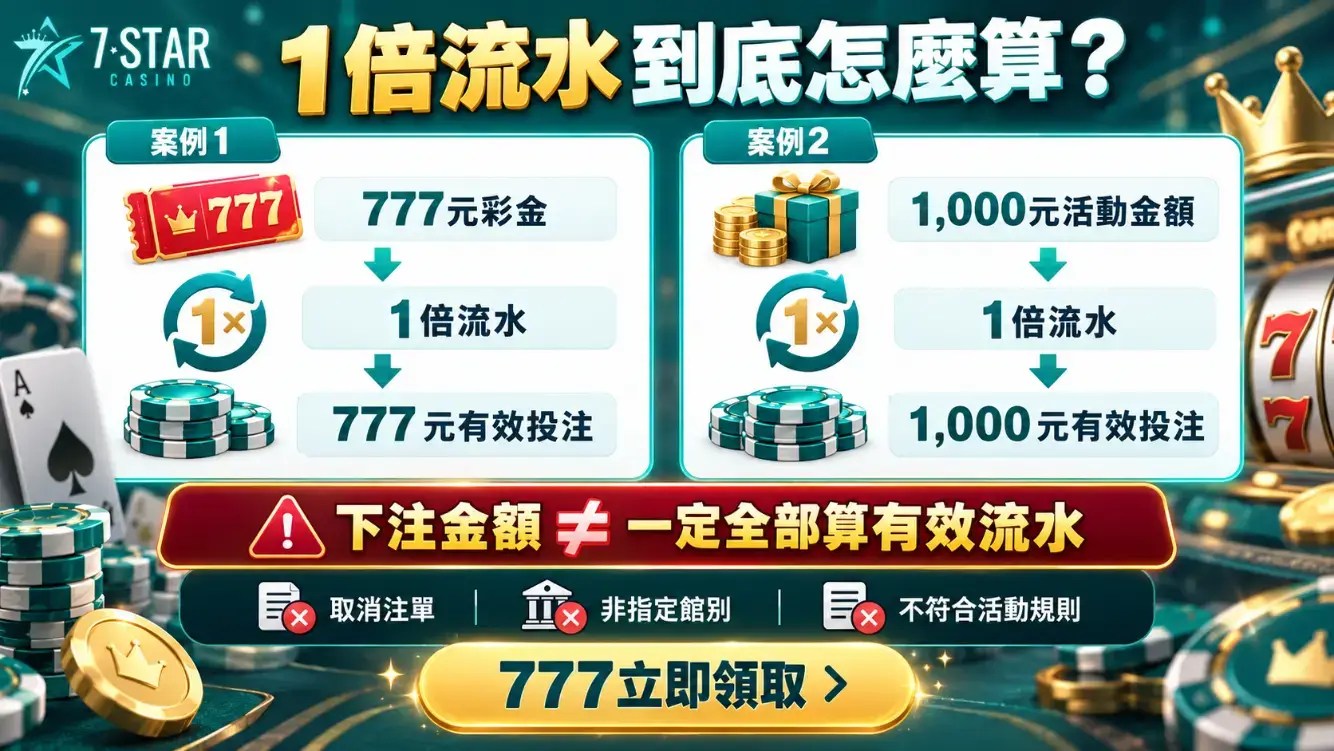娛樂城流水規則怎麼算