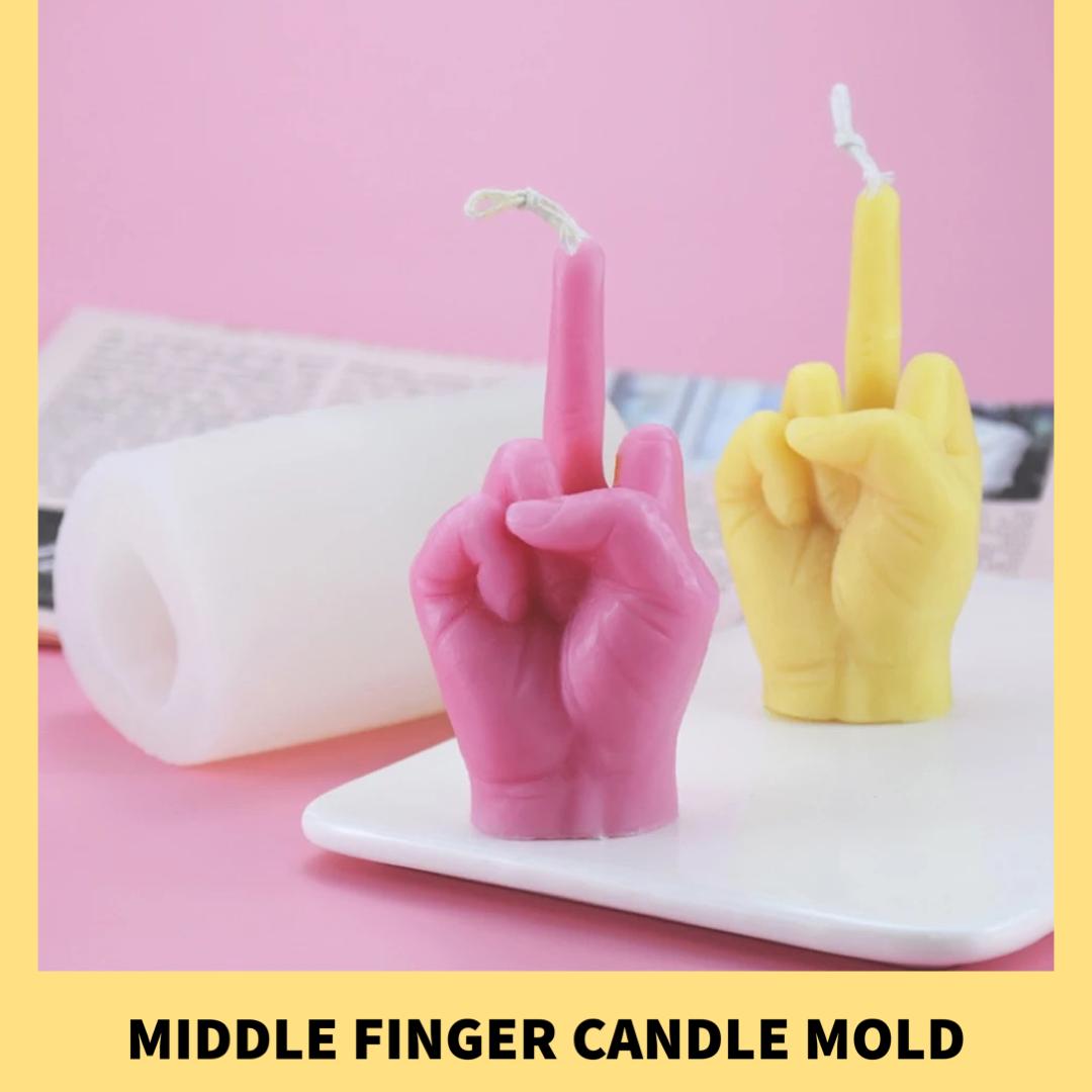 Middle Finger Candle Mold