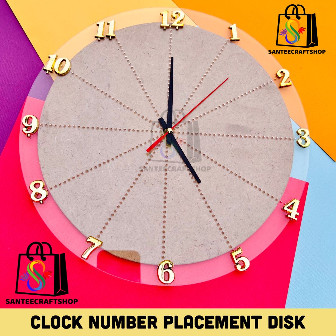 Clock Number Placement Disk