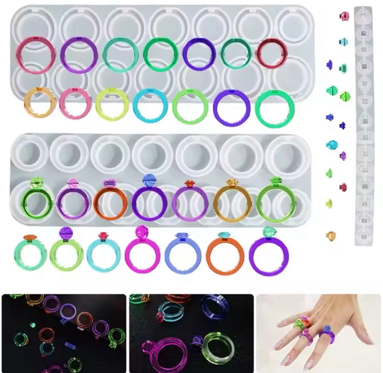 Ring with Stud Mold set