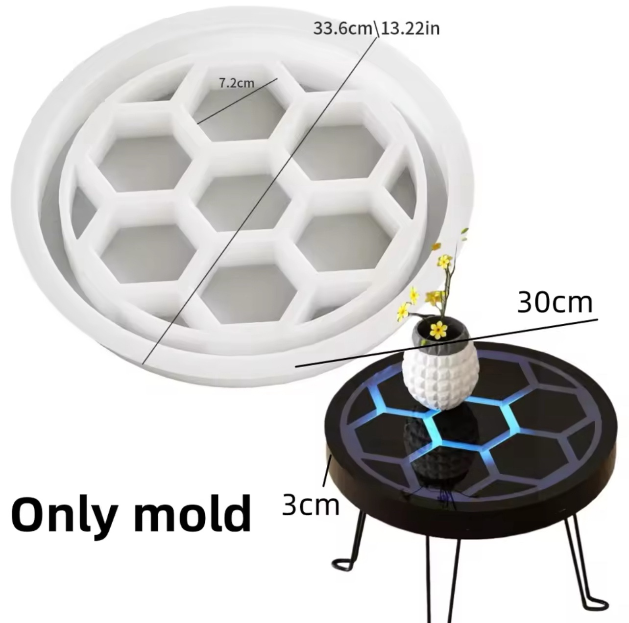 Honeycomb Table Mold and Table Legs