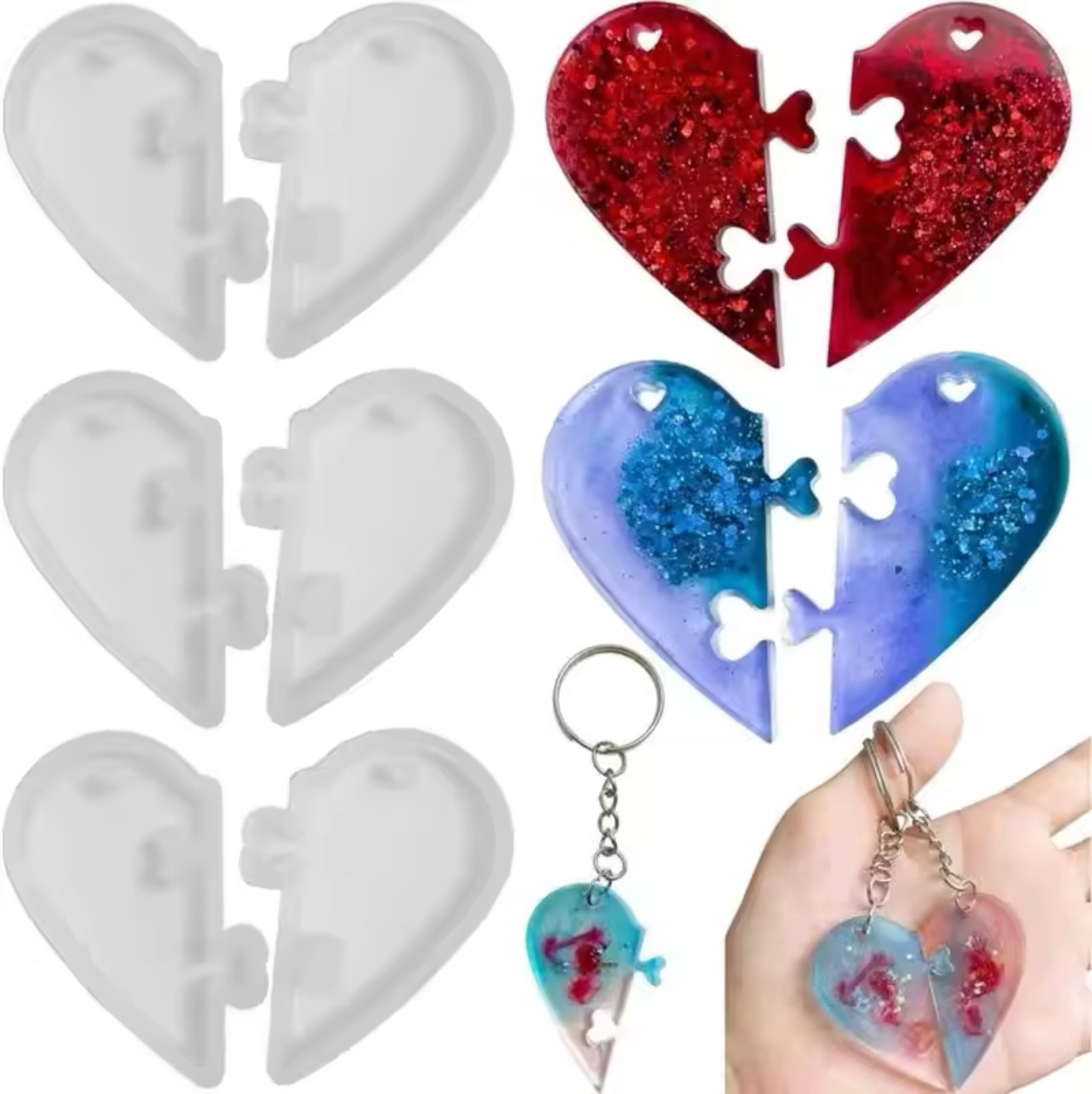 Heart Puzzle Mold