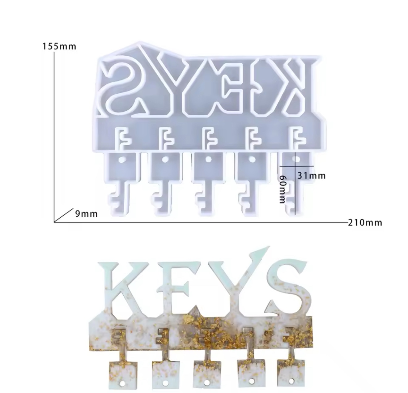 KEYS Wall Hanging Mold