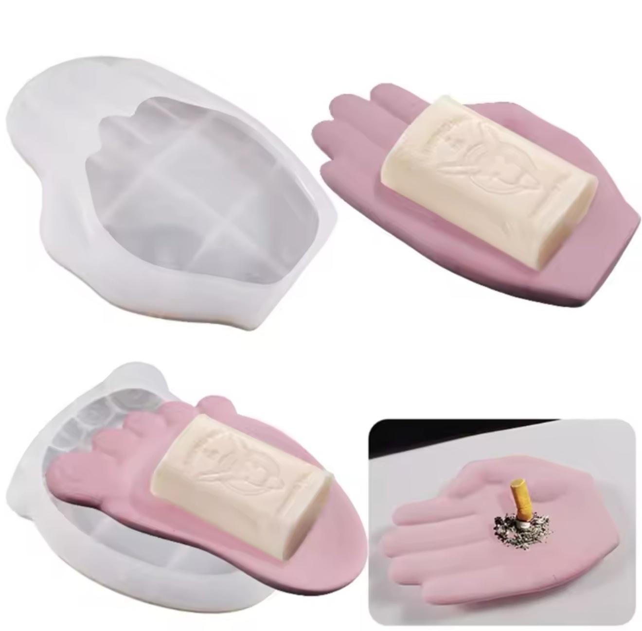 Hands & Feet Soap dish/ Ashtray/ Storage Mold