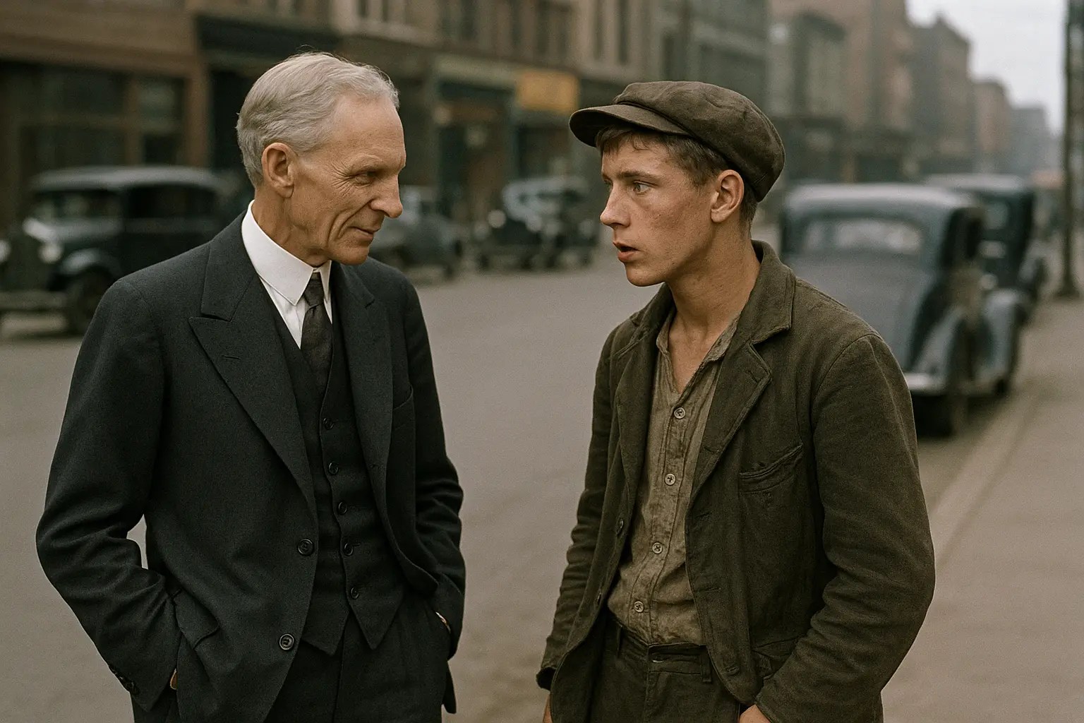 Henri Ford genc oglanla foto