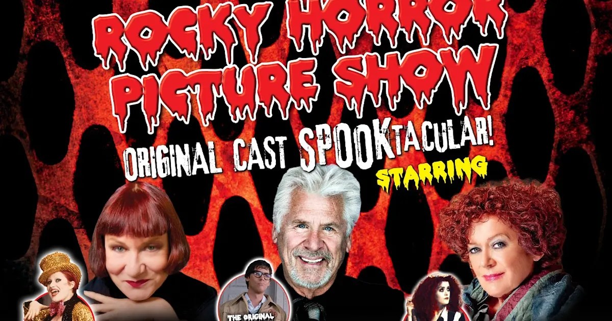 The Rocky Horror Picture Show original cast Spooktacular poster with the starring cast