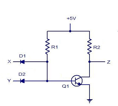Nand Gate Circuit Diagram Using Diode - Circuit Diagram