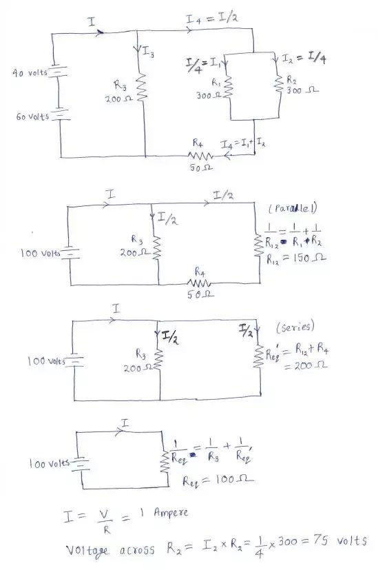 How To Find Voltage Across A Resistor In Series Parallel Circuit