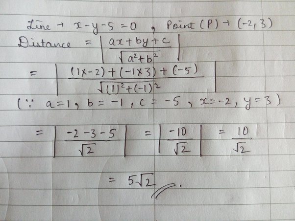 What Is The Distance Of The Point 1 5 From The Line X Y Measured Parallel To The Line 3x Y 2 Quora Beberapa formula menentukan jarak 1.