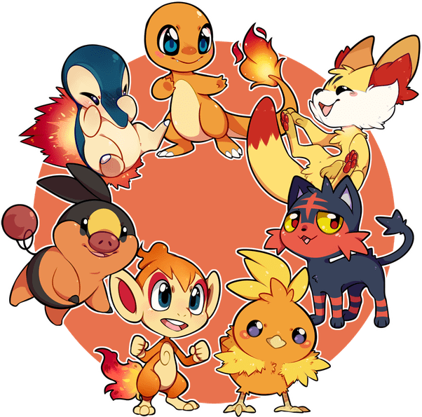 Orange fur covers most of its body, except for its ears, muzzle, fingers, circular areas on its palms, feet, . Since All The Fire Starter Pokemon Are Based On 8 Of The 12 Chinese Zodiac Animals What Will The Future Pokemon Starters Be Based On After The Remaining Fire Pokemon Are Revealed Quora