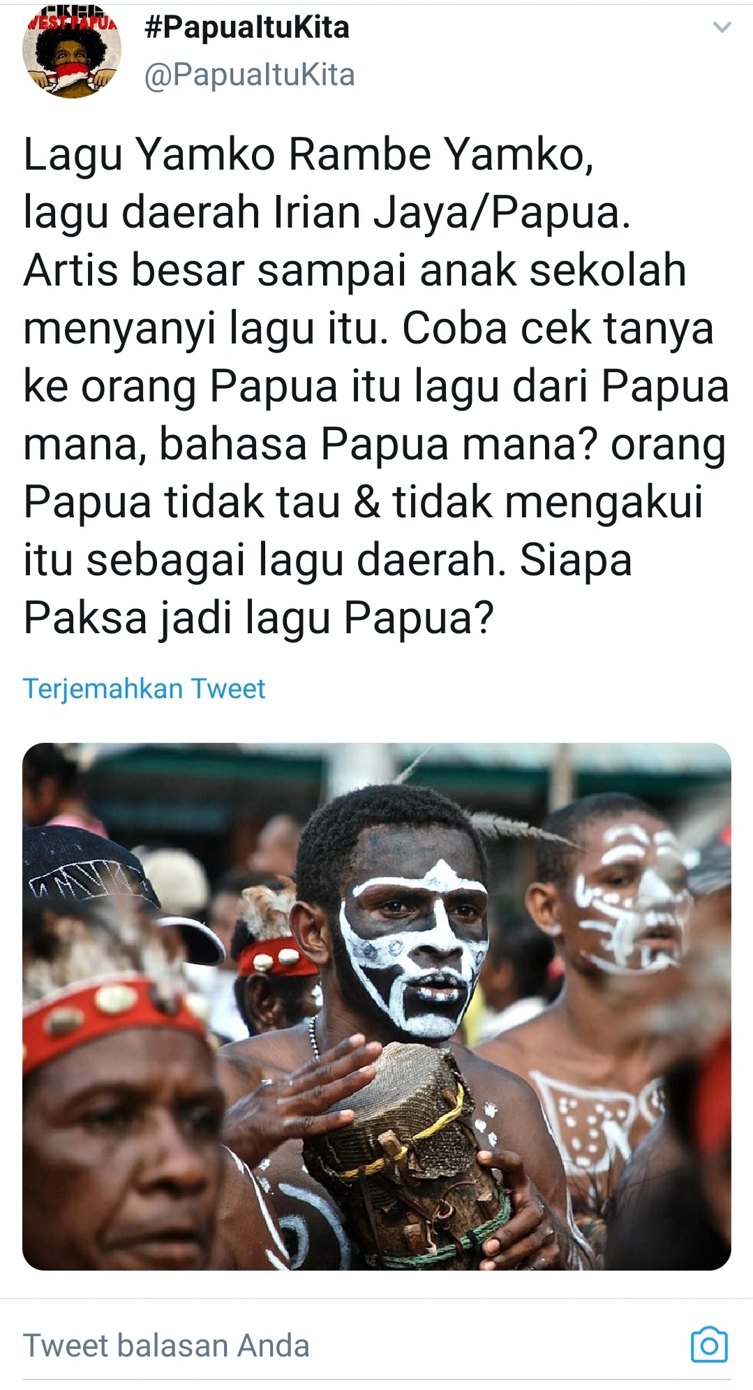 Dari mana asal sebenarnya lagu &lsquo;Yamko Rambe Yamko&rsquo;, kalau sebenarnya dari  250 suku di Papua tidak ada yang tahu itu bahasa apa? - Quora