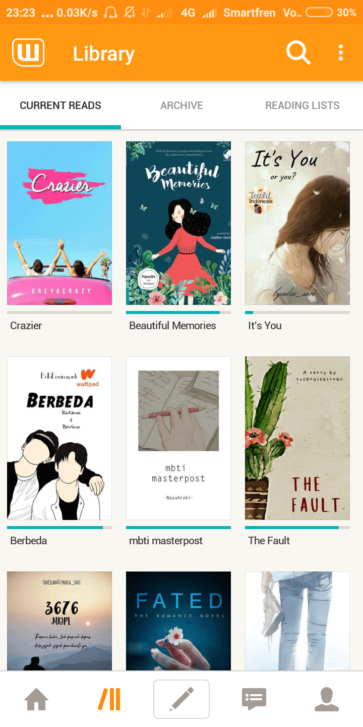 Apa pendapatmu tentang tampilan baru Wattpad yang hanya bisa menampung 2  cerita luring? - Quora