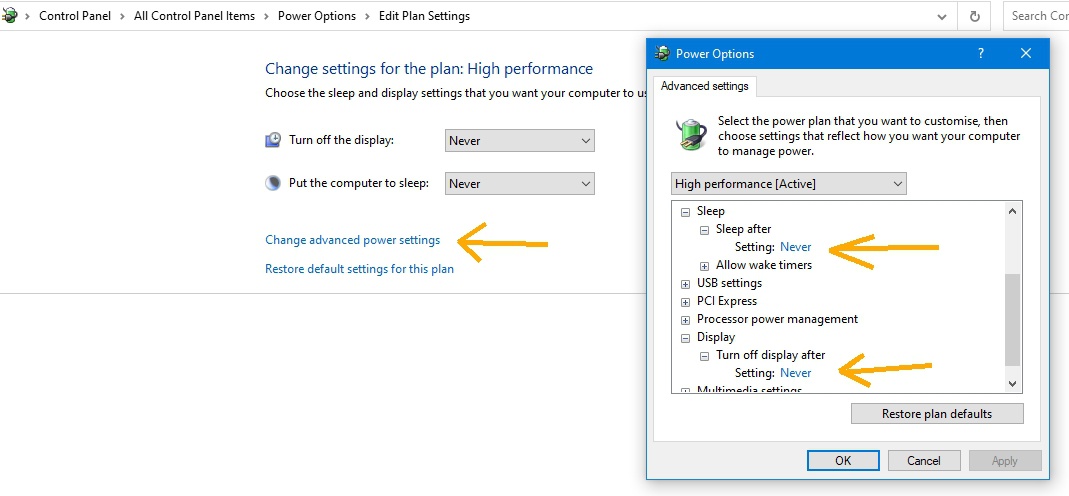 Komputer Windows 10 saya masih tidur meskipun saya mengatur tidak pernah  tidur dalam pengaturan daya dan tidur. Apa yang saya lakukan? - Quora