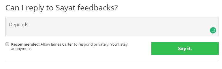 · sign up for the service: How To Reply To Feedbacks On Sayat Quora