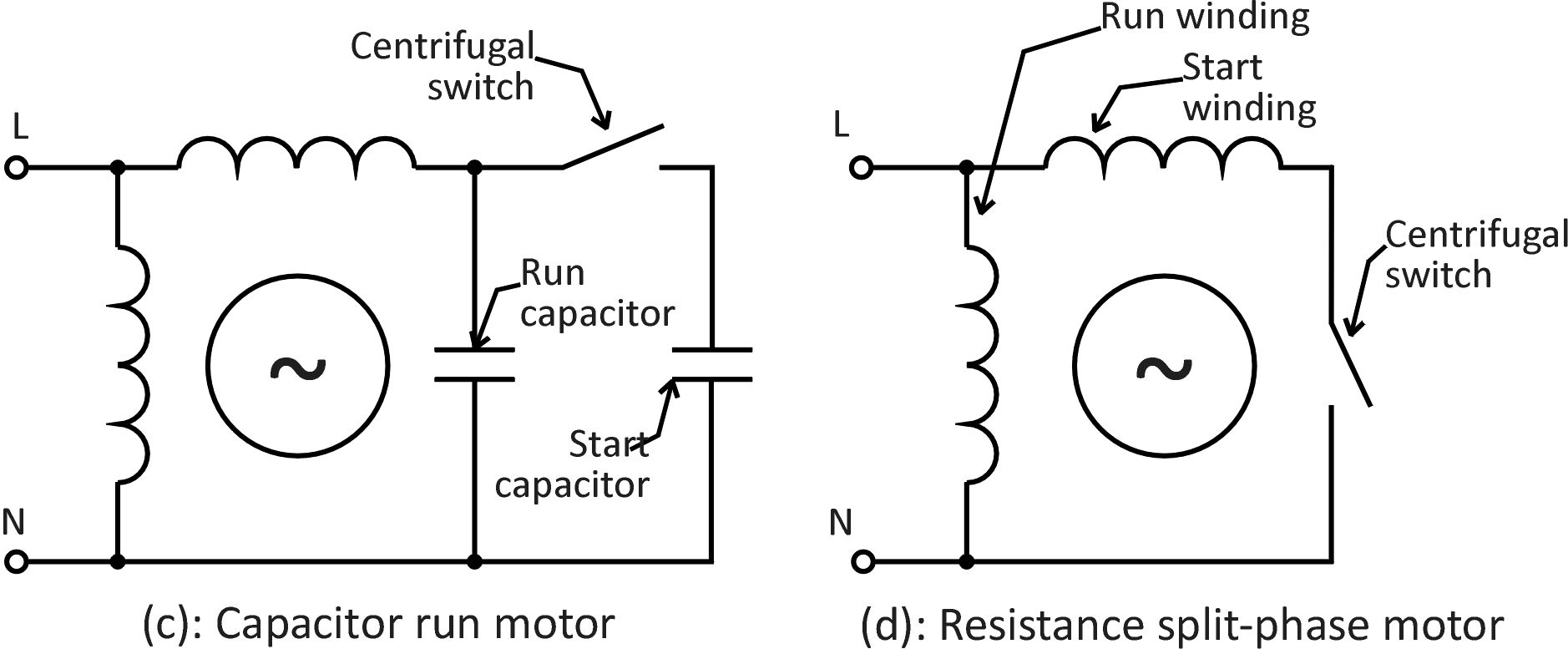 120 Volt Capacitor Start Motor Wiring