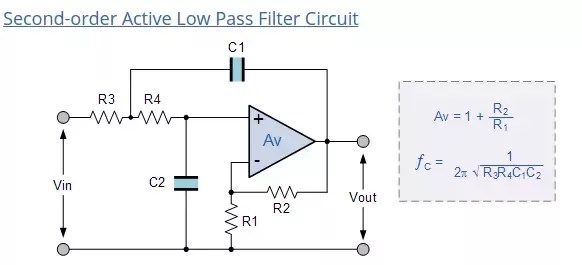 How Does Second Order Low Pass Filter Operates Using Ic