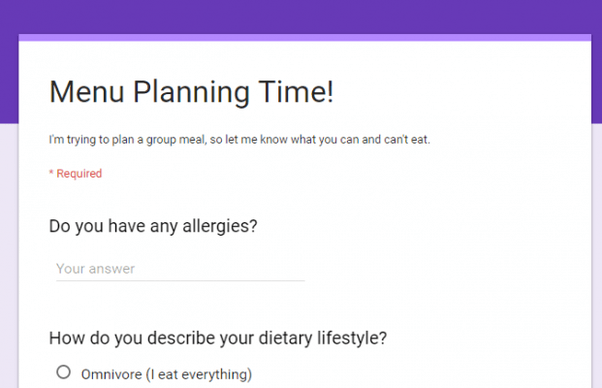 How To Make A Simple Google Form Quora