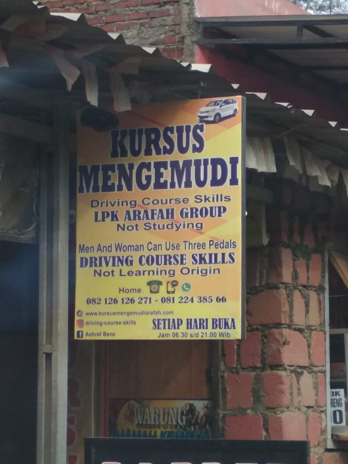 Apa Bahasa Inggris terkonyol di Indonesia yang pernah kamu temukan? - Quora