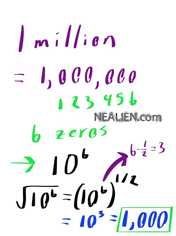 What Is The Square Root Of 1,000,000? - Quora