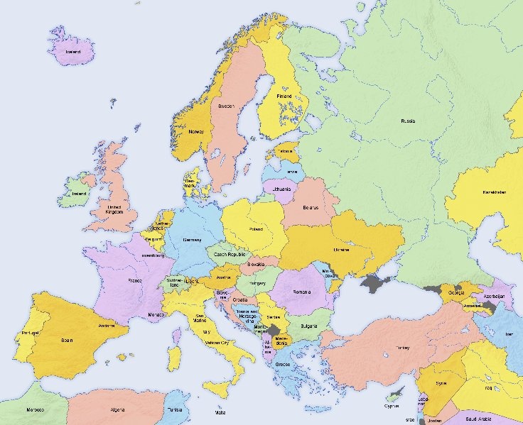 Kazakhstan Map Europe : How Many Countries In Europe Border Russia Quora