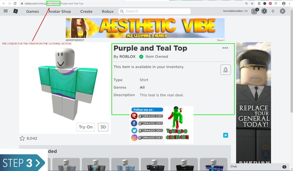 One of them includes listening to your favourite music while youre. How does one enter the ID for clothes on Roblox? For example, I enter the ID for clothes into ...