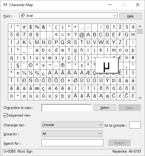 The windows 10 emoji panel has the sigma symbol σ. How To Type The Micrometer Symbol In Word Quora