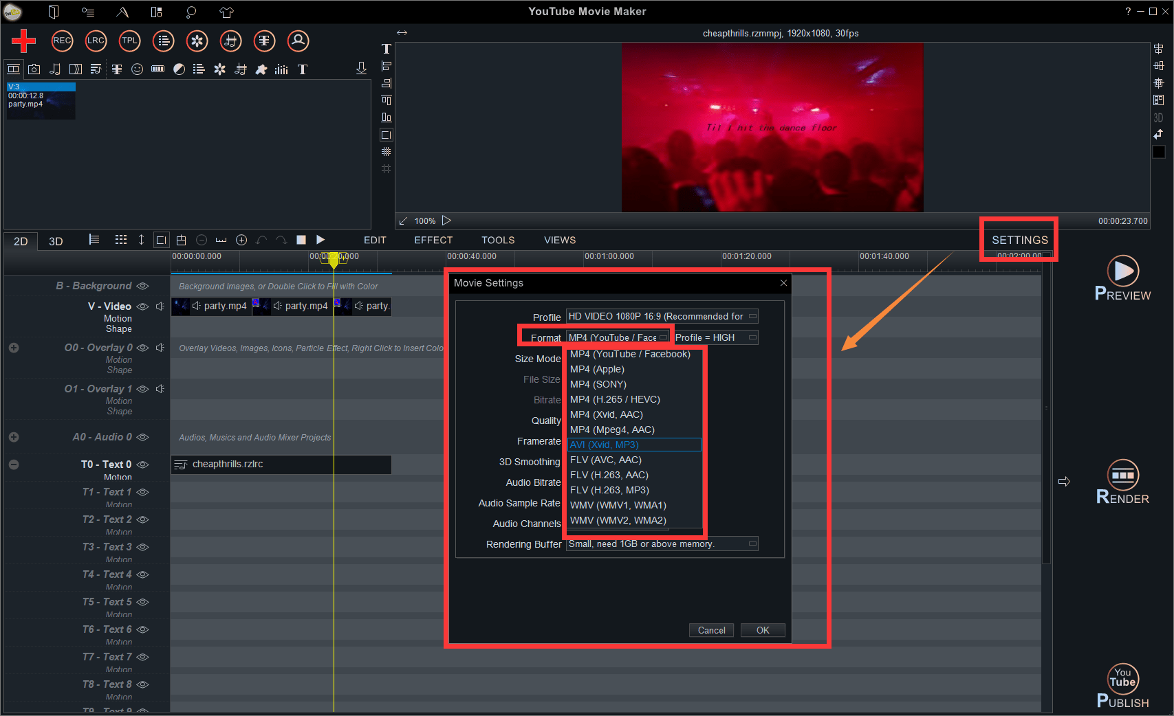 Bagaimana cara mengonversi file .rzmmpj (yang dibuat dari perangkat lunak  pembuat film YouTube) ke .mp4 atau .wmv - Quora