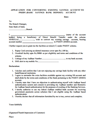I am writing this letter to request you to kindly change my account type from a zero balance account to a regular _____(savings/ current account). How To Write An Application Letter To Convert A Zero Balance Account To A Normal Account Quora