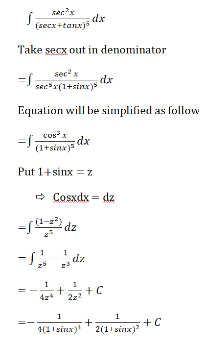 Integral Tan 2 X Sec X Integral of sec3x.